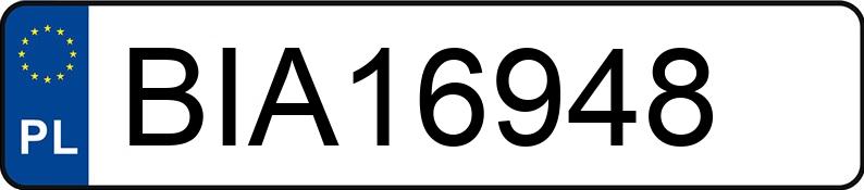 Numer rejestracyjny BIA 16948 posiada BMW 530 Diesel DPF MR`03 E4 E60 X - BIA16948