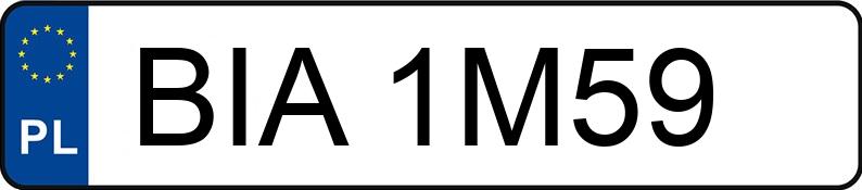 Numer rejestracyjny BIA 1M59 posiada FS LUBLIN LUBLIN 35 - BIA1M59