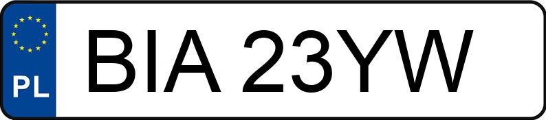 Numer rejestracyjny BIA 23YW posiada TOYOTA Corolla 2.0 Diesel Kat. XL - BIA23YW