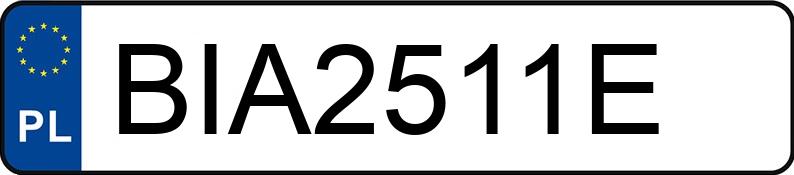 Numer rejestracyjny BIA 2511E posiada BMW 320i MR`19 E6d G20 xDrive Steptronic - BIA2511E