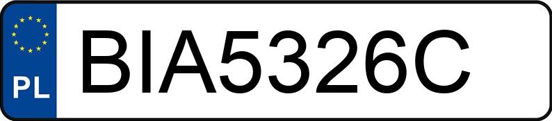 Numer rejestracyjny BIA 5326C posiada VOLKSWAGEN Polo V 1.2 MR`09 E5 Comfortline - BIA5326C