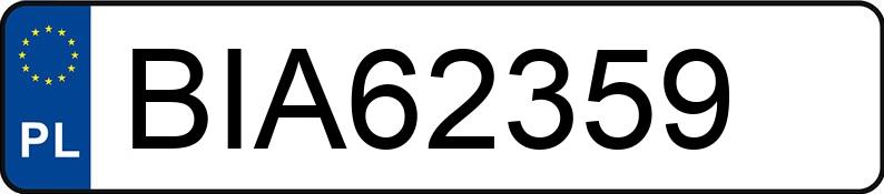 Numer rejestracyjny BIA62359 posiada VOLVO 850 Kat. 850 Kat.