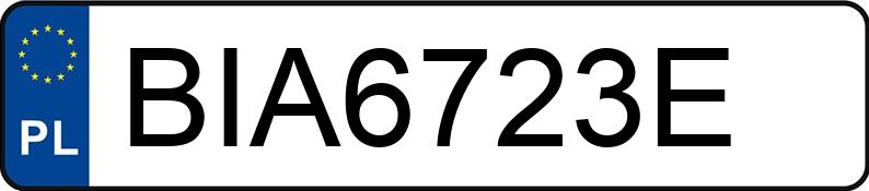 Numer rejestracyjny BIA 6723E posiada AUDI Q5 MR`13 E5 8R Q5 MR`13 E5 8R - BIA6723E
