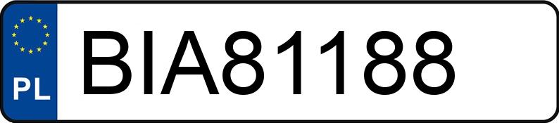 Numer rejestracyjny BIA 81188 posiada DODGE GRAND CARAVAN - BIA81188
