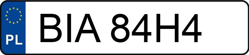 Numer rejestracyjny BIA 84H4 posiada SKODA Octavia 1.9 TDI MR`97 SLX - BIA84H4