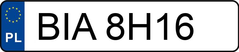 Numer rejestracyjny BIA 8H16 posiada OPEL VECTRA - BIA8H16