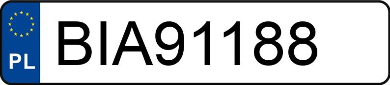 Numer rejestracyjny BIA 91188 posiada DODGE GRAND CARAVAN - BIA91188