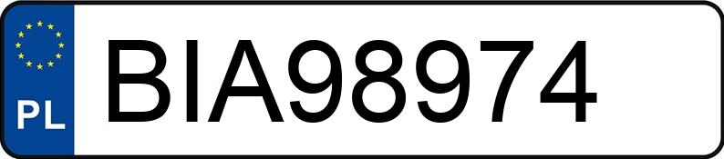 Numer rejestracyjny BIA 98974 posiada TOYOTA YARIS - BIA98974