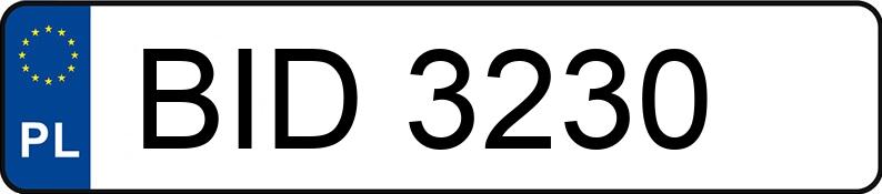 Numer rejestracyjny BID 3230 posiada SEAT TOLEDO - BID3230