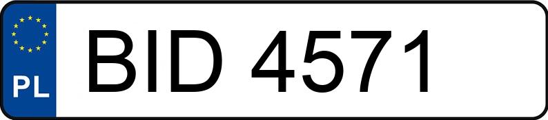 Numer rejestracyjny BID 4571 posiada UAZ 469 - BID4571