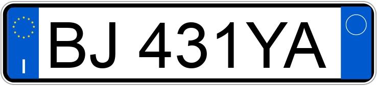 Numer rejestracyjny BJ431YA posiada VOLKSWAGEN Golf 4a serie Numer rejestracyjny BJ431YA posiada VOLKSWAGEN Golf 4a serie