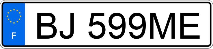 Numer rejestracyjny BJ599ME posiada MCC SMART