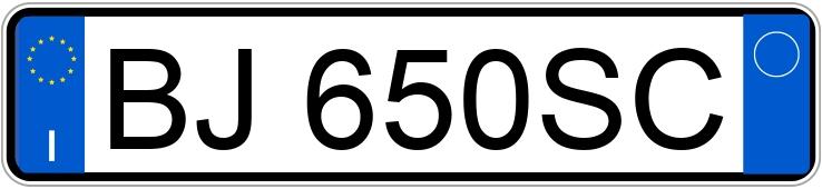 Numer rejestracyjny BJ650SC posiada FIAT Punto 2a serie