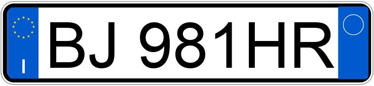 Numer rejestracyjny BJ981HR posiada FIAT Multipla Numer rejestracyjny BJ981HR posiada FIAT Multipla