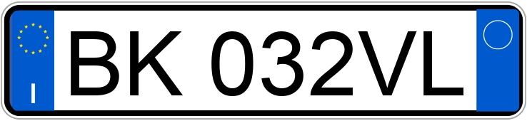 Numer rejestracyjny BK032VL posiada FIAT Punto 2a serie Numer rejestracyjny BK032VL posiada FIAT Punto 2a serie