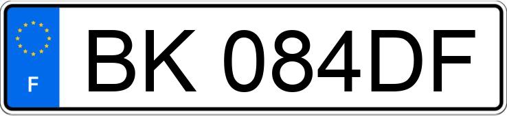 Numer rejestracyjny BK084DF posiada CITROEN C2