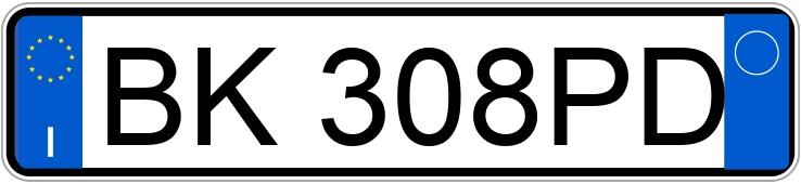 Numer rejestracyjny BK308PD posiada LANCIA Lybra