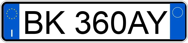 Numer rejestracyjny BK360AY posiada FIAT Punto 2a serie