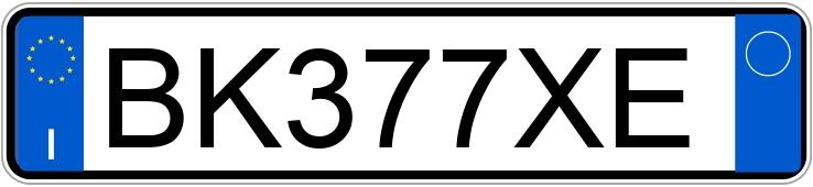 Numer rejestracyjny BK377XE posiada VOLKSWAGEN Golf 4a serie