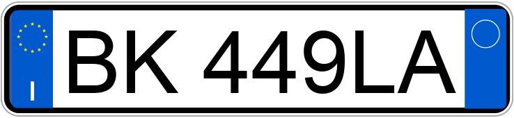 Numer rejestracyjny BK449LA posiada RENAULT Clio 2a serie