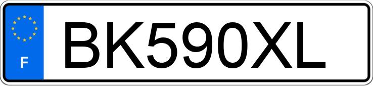 Numer rejestracyjny BK590XL posiada SEAT IBIZA