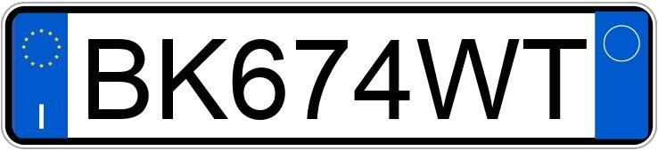 Numer rejestracyjny BK674WT posiada MERCEDES Classe A