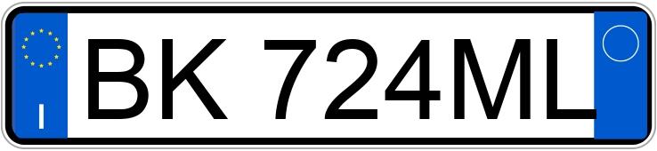 Numer rejestracyjny BK724ML posiada AUDI A4 1a serie