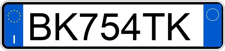 Numer rejestracyjny BK754TK posiada FIAT Seicento