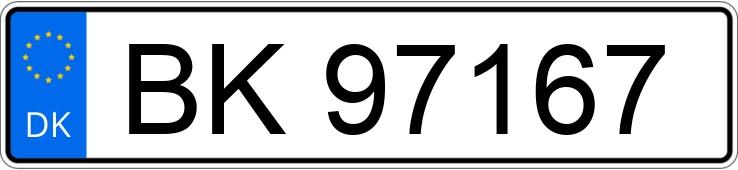 Registreringsnumret BK97167 har TOYOTA RAV4 2.5 Hybrid 4X2