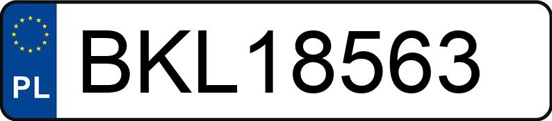 Numer rejestracyjny BKL 18563 posiada AUDI A4 - BKL18563