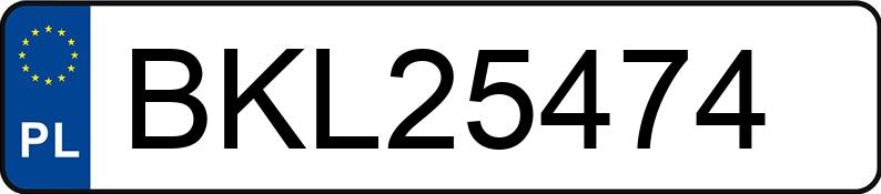 Numer rejestracyjny BKL 25474 posiada FORD GALAXY - BKL25474