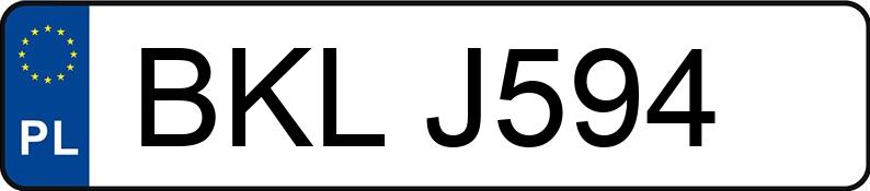 Numer rejestracyjny BKL J594 posiada SKODA 6Y FABIA 1.2 KAT. - BKLJ594