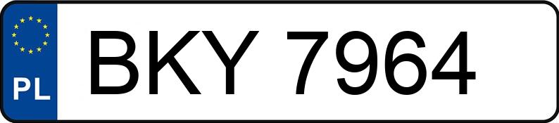 Numer rejestracyjny BKY 7964 posiada WARTBURG 353 1.0 353W - BKY7964