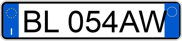 Numer rejestracyjny BL054AW posiada FIAT Panda 1a serie