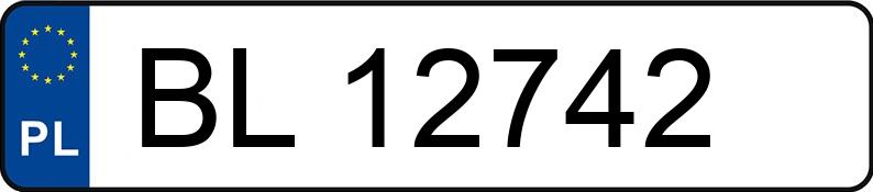 Numer rejestracyjny BL 12742 posiada AUDI  - BL12742