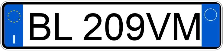 Numer rejestracyjny BL209VM posiada FIAT Panda 1a serie