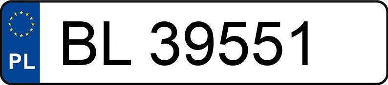 Numer rejestracyjny BL 39551 posiada AUDI A4 - BL39551 Numer rejestracyjny BL 39551 posiada AUDI A4 - BL39551