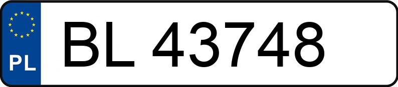 Numer rejestracyjny BL 43748 posiada BMW 520 Diesel DPF MR`10 E5 F10 520 Diesel DPF MR`10 E5 F10 - BL43748