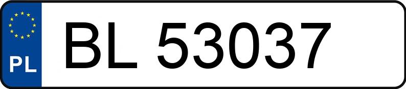 Numer rejestracyjny BL 53037 posiada TOYOTA COROLLA - BL53037