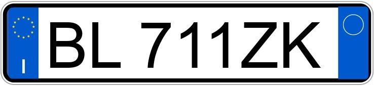 Numer rejestracyjny BL711ZK posiada OPEL Astra 2a serie