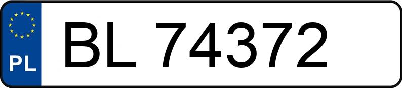 Numer rejestracyjny BL 74372 posiada MAZDA 6 - BL74372