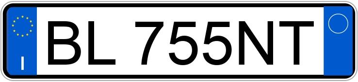 Numer rejestracyjny BL755NT posiada HONDA Civic 3a-4a-5a ser.