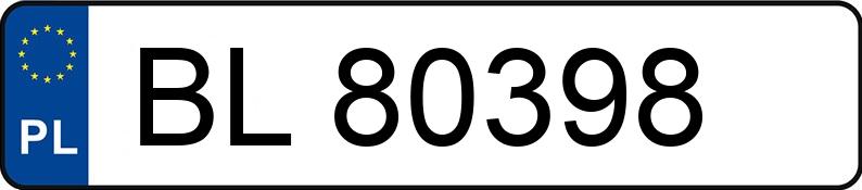 Numer rejestracyjny BL 80398 posiada VOLKSWAGEN Golf II 1.6 TD GL TDLLK - BL80398