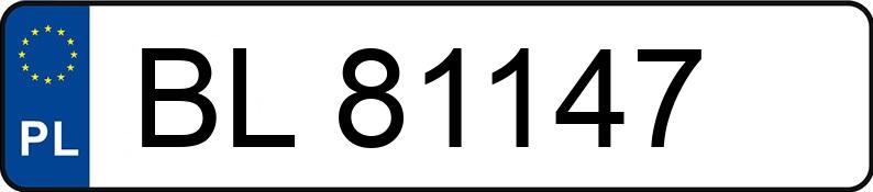 Numer rejestracyjny BL 81147 posiada VOLKSWAGEN TRANSPORTER - BL81147