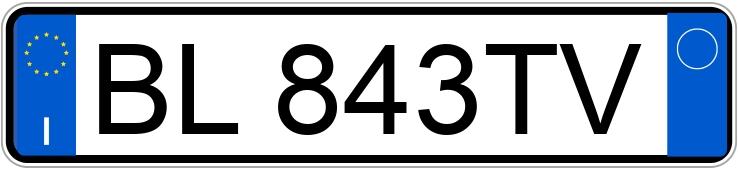 Numer rejestracyjny BL843TV posiada FIAT Punto 2a serie