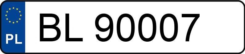 Numer rejestracyjny BL 90007 posiada VOLKSWAGEN TRANSPORTER - BL90007