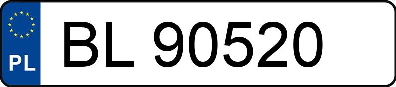 Numer rejestracyjny BL 90520 posiada AUDI A4 - BL90520