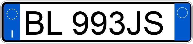 Numer rejestracyjny BL993JS posiada PORSCHE 911 Carrera