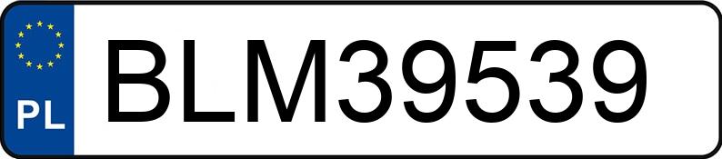 Numer rejestracyjny BLM 39539 posiada MERCEDES-BENZ A 160 - BLM39539