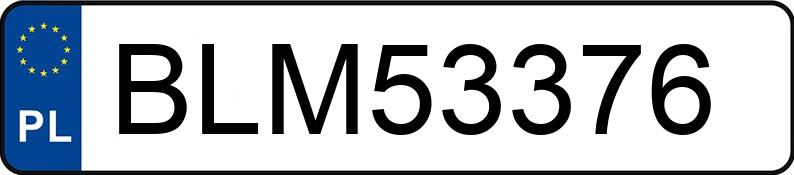 Numer rejestracyjny BLM 53376 posiada BMW 530 Diesel MR`16 E6 G30 xDrive Steptronic - BLM53376